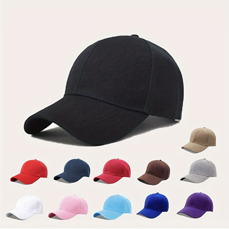 Candy Color Simple Baseball Cap Women Sunscreen Cotton Sports Hat Trendy Dad Hats Unisex