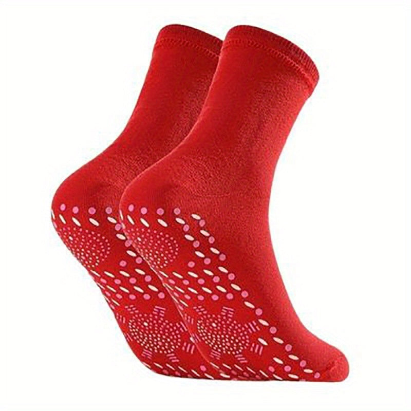 1 Pair Of Self-Heating Socks, Comfortable Elastic Resistant To Penetration Heating Socks Warm And Cold-Resistant Socks For Outdoor Activities, Skiing, Snowboarding, Hiking