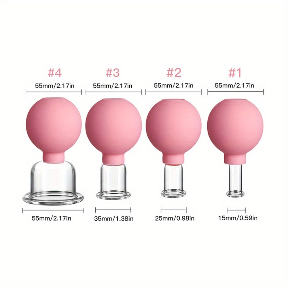 Vacuum Cupping Glass Jar Cellulite Massager For Face Acupuncture Hijama Suction Cup Reduce Puffiness Health Care Face Sucker