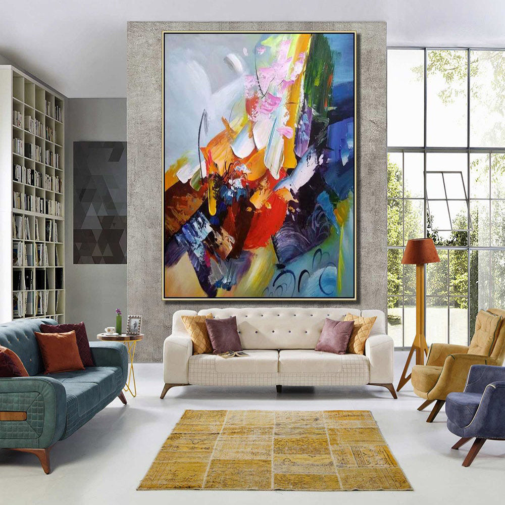 Hand Oil Pianting Original Hand Painted Canvas Art Painting Abstract Painting Large Wall Art Exta Large Canvas Uil Painting Textured Abstract Home Hallway Hall Decoration Painting