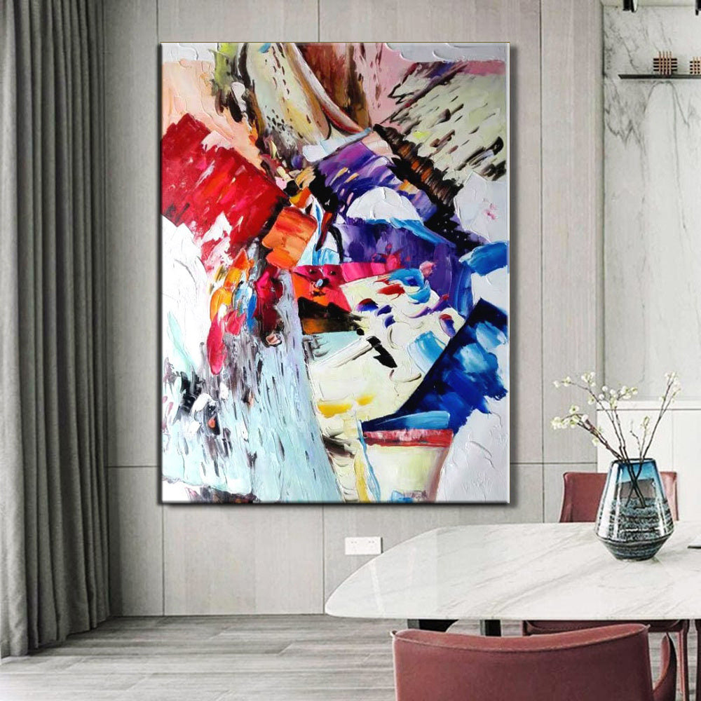 Hand Oil Pianting Original Hand Painted Canvas Art Painting Abstract Painting Large Wall Art Exta Large Canvas Uil Painting Textured Abstract Home Hallway Hall Decoration Painting