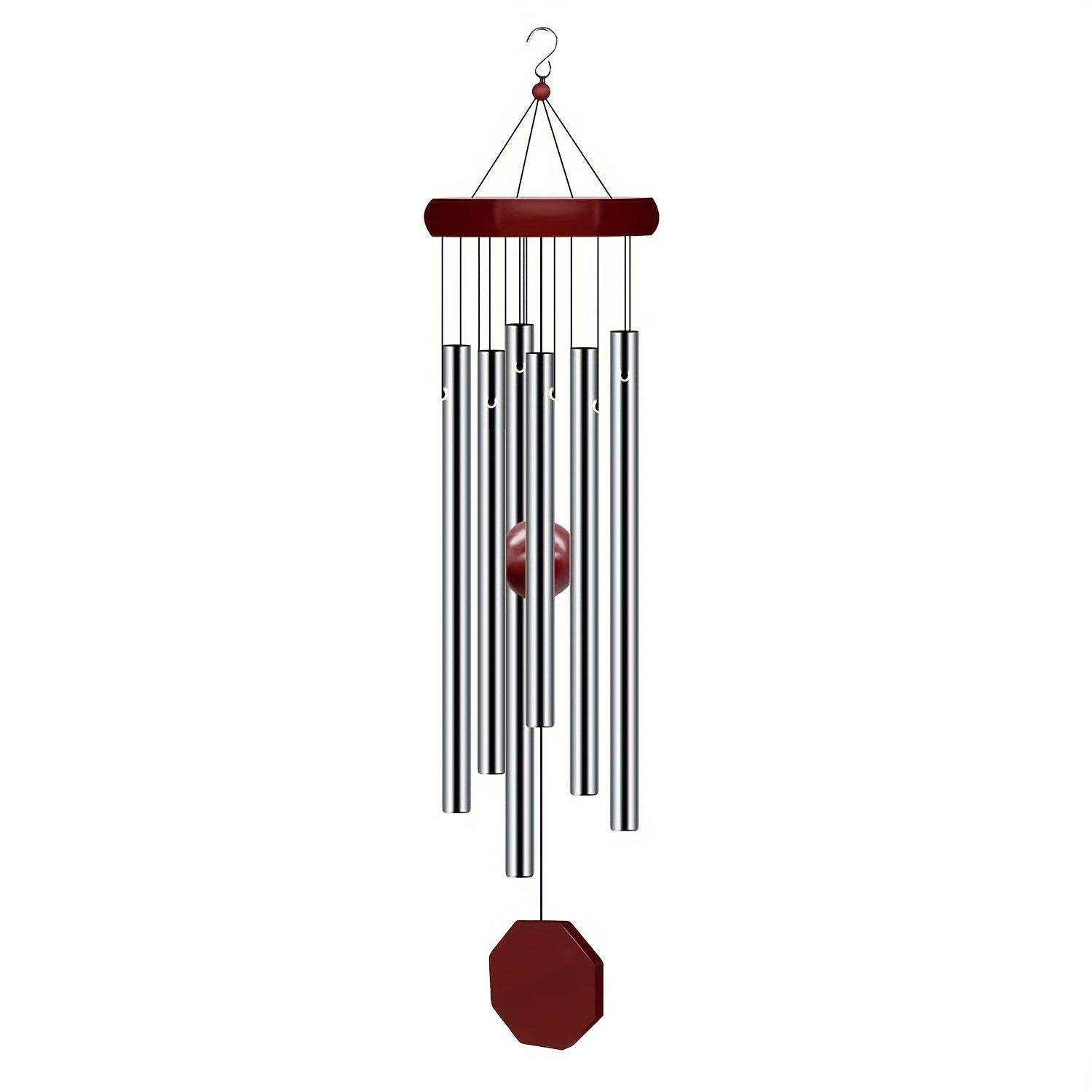 1pc Memorial Wind Chimes Outdoor Large Deep Tone, Wind Chime Outdoor Sympathy Wind-Chime Personalized With 6 Tuned Tubes, Elegant Chime For Garden Patio Balcony