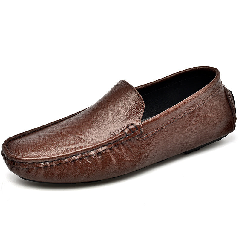 Men's fashion casual bean shoes trend with a slip-on loafers loafers men's fashion shoes
