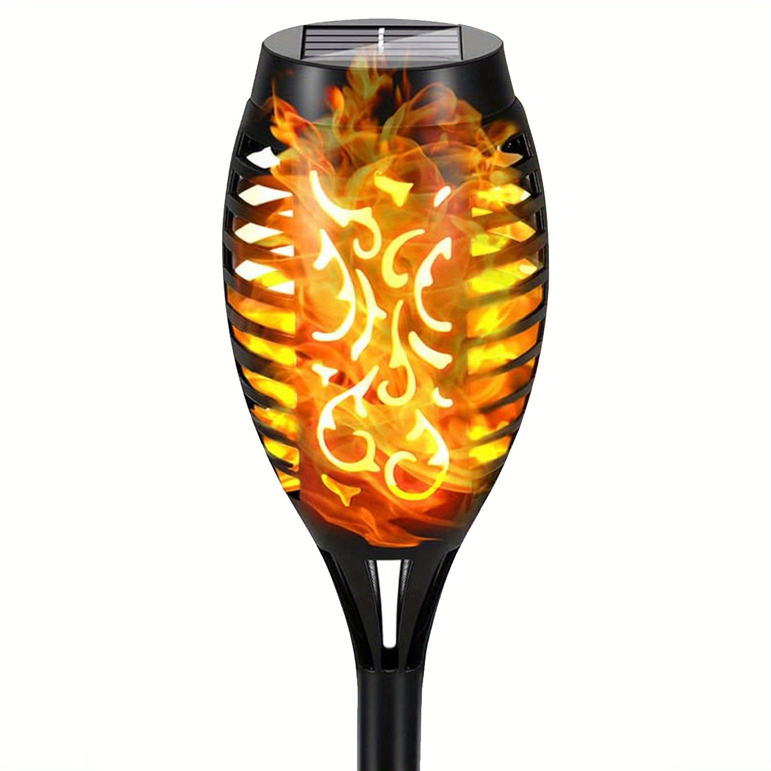 4/8/12pcs/pack Solar Outdoor Lights, 12LED Solar Torch Lights With Flickering Flame For Garden Decor, Mini IP65 Waterproof Landscape Flame Lights For Yard Pathway Patio Pool - Auto On/Off
