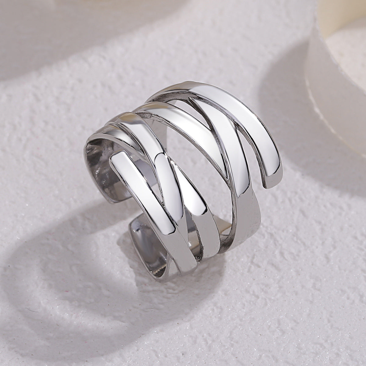 Elegant Highway Ring 14K Gold Plated Adjustable Holiday Party Decor For Women Girls Gift