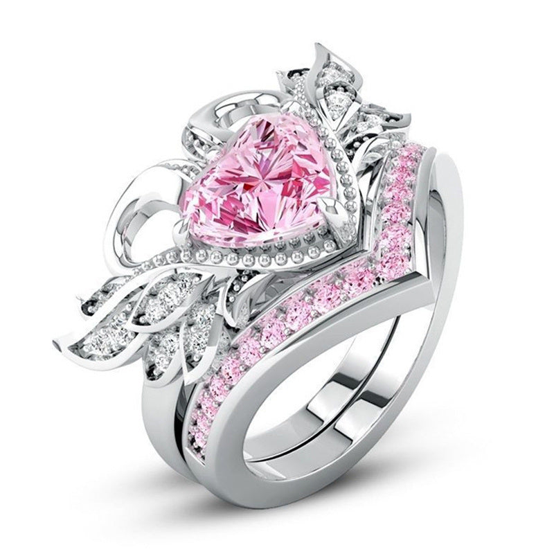 Luxury Swan Shape Zircon Engagement Wedding Exquisite Jewelry Accessories Women Rings