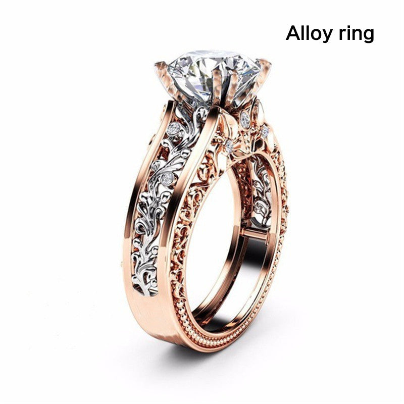 Stainless Steel Couples Rings Engagement Rings Rose Gold For Women Men Wedding Rings