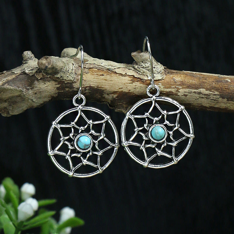 Boho Drop Vintage Drop Earrings Acrylic Turquoise Earrings Women's Elegant Jewelry Women's Accessories