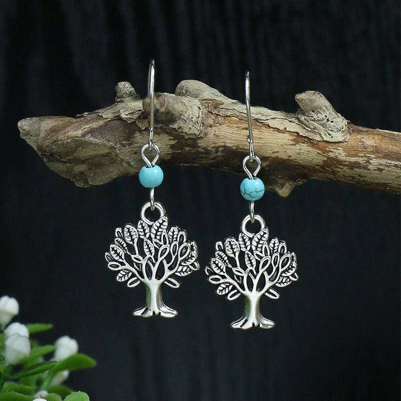 Boho Drop Vintage Drop Earrings Acrylic Turquoise Earrings Women's Elegant Jewelry Women's Accessories