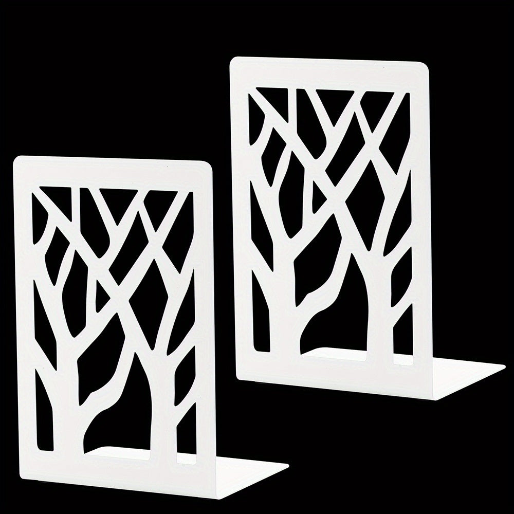 Twig Metal Retro Iron Textbook File Classification Bookend Shelf Black / White Bookend