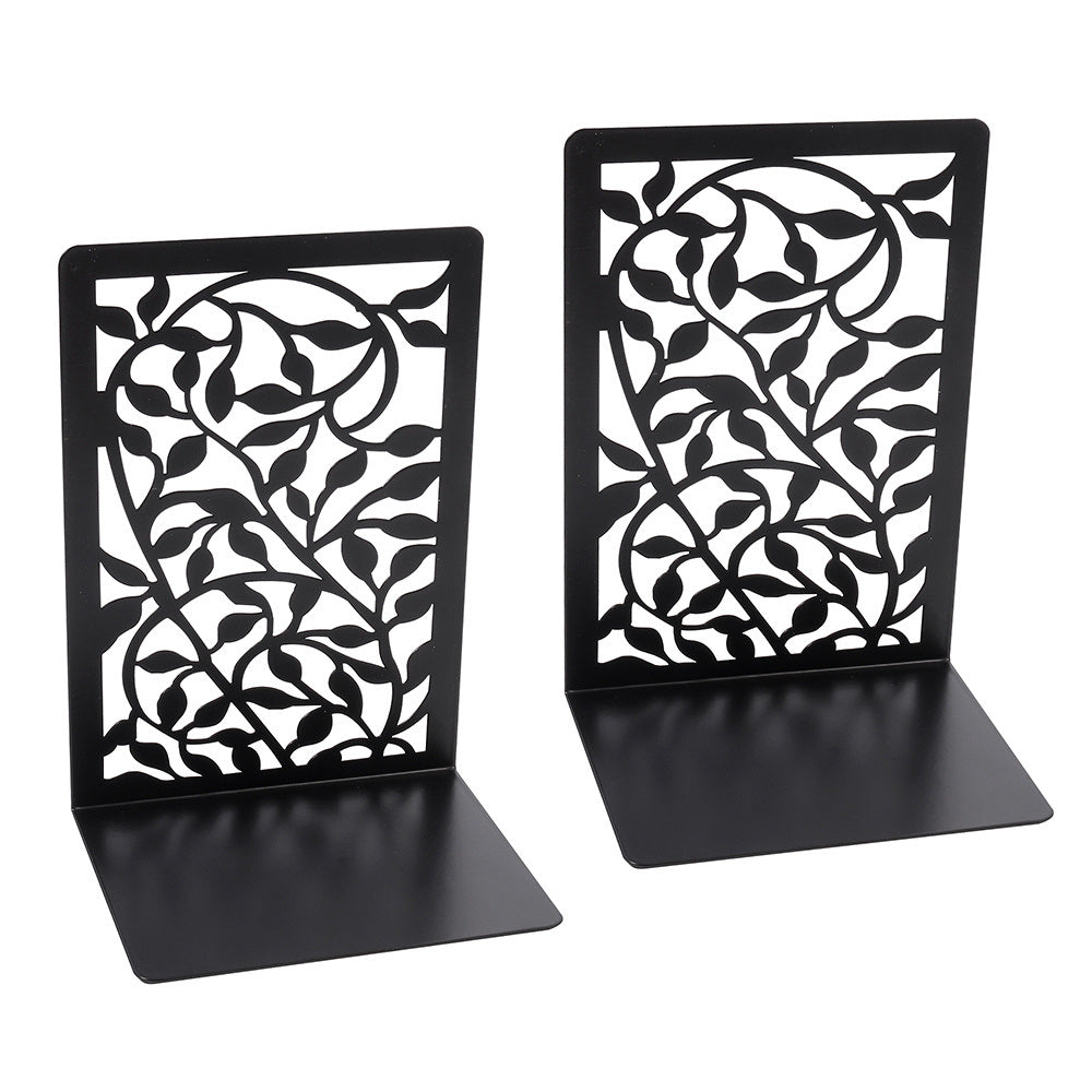 Elevate Your Home Library with These Stylish Black Infinite Leaves Bookends!