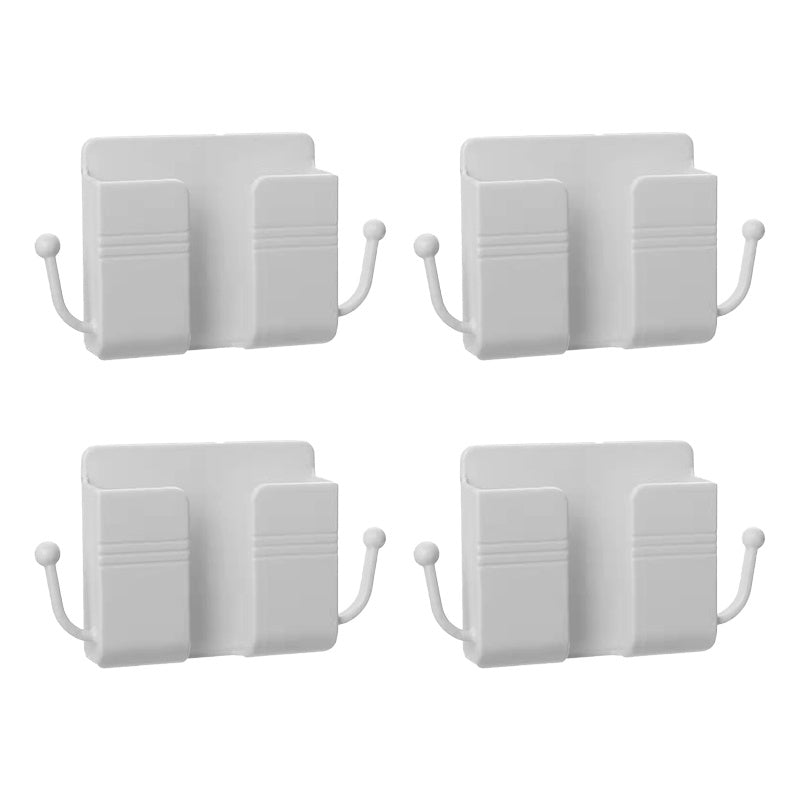 4Pcs Wall Mount Phone Holder, Adhesive Wall Phone Mount Charging Stand and Remote Control Stand