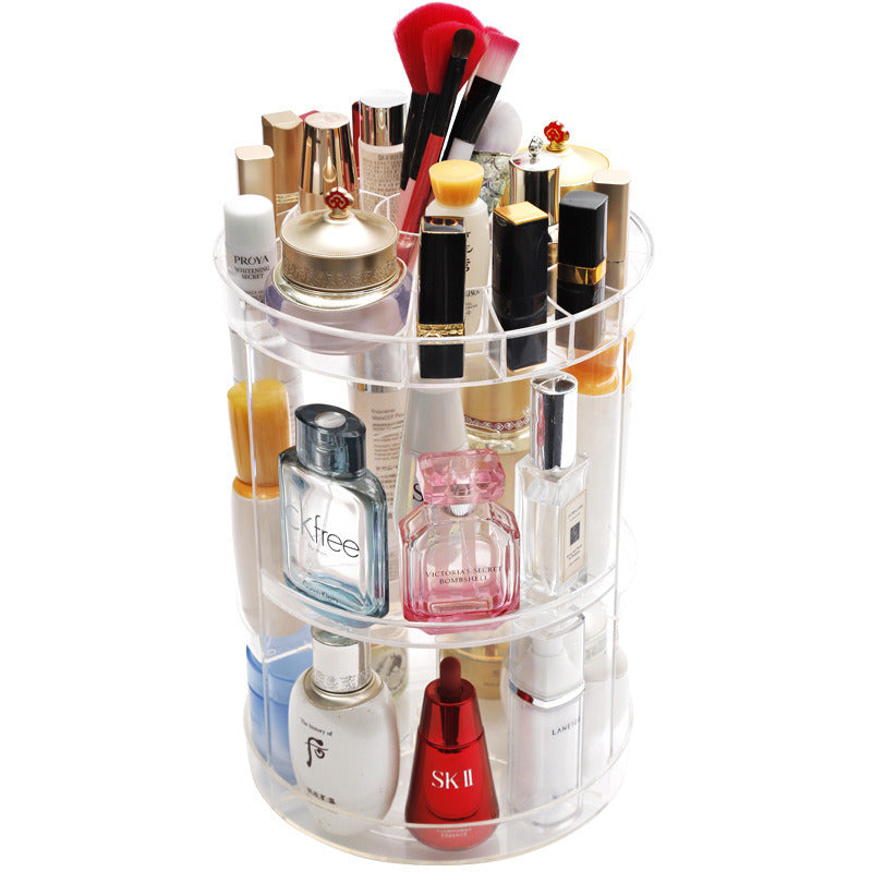 Makeup Organizer, 360 Degree Rotating Adjustable Cosmetic Organizer Makeup Storage