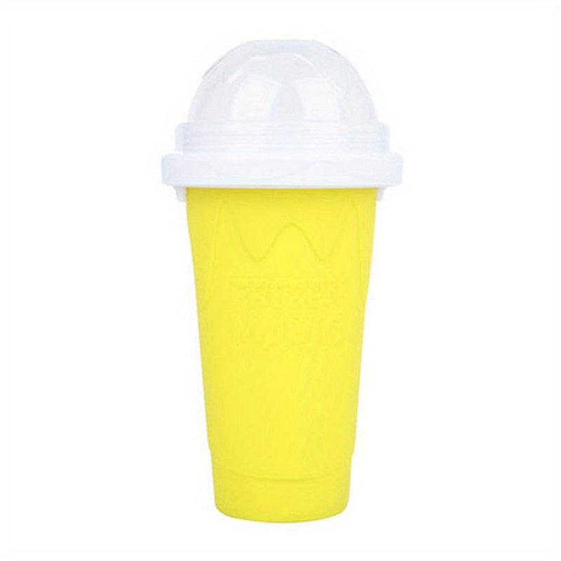 400ml Summer Homemade Squeezable Juice Water Bottle, Quick-Frozen Ice Cream Slushy Maker Smoothie Cup