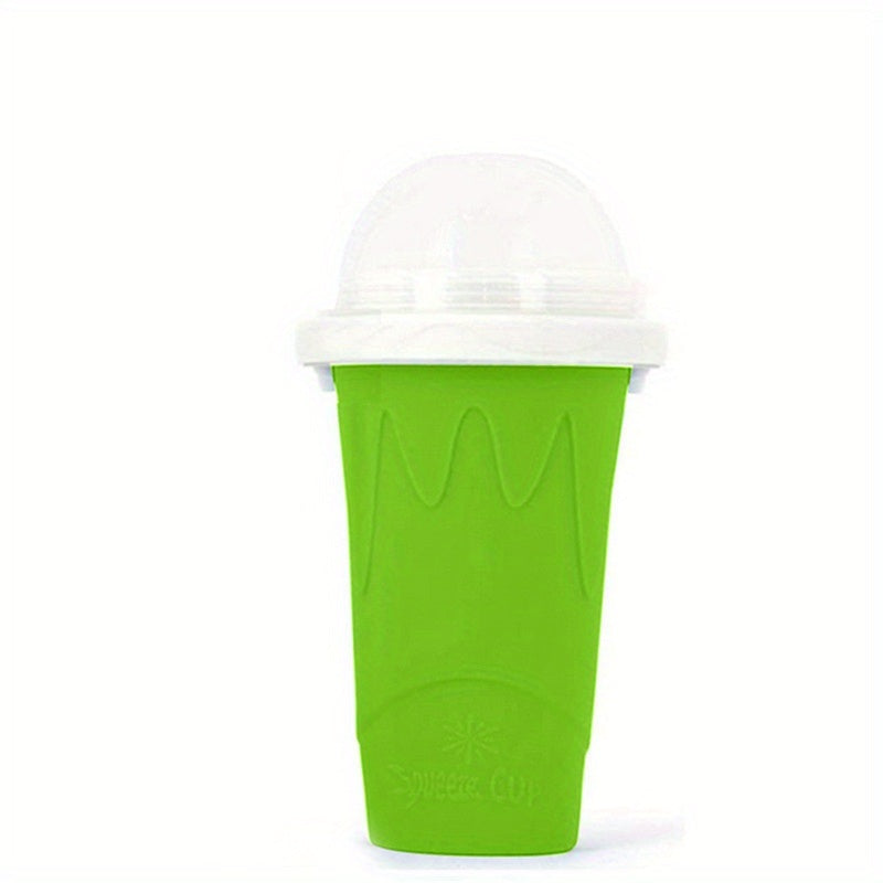 400ml Summer Homemade Squeezable Juice Water Bottle, Quick-Frozen Ice Cream Slushy Maker Smoothie Cup