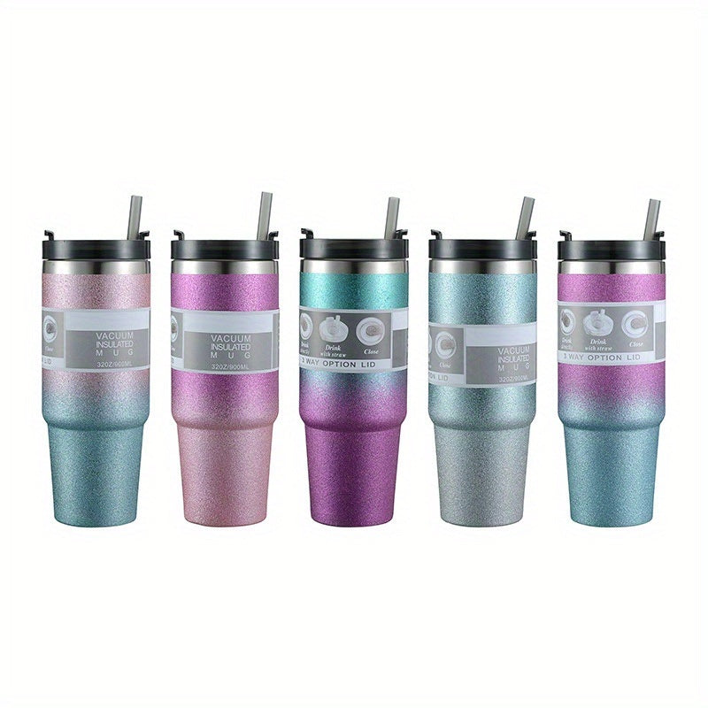 Random Color Delivery Diamond Paint Ice Cup Stainless Steel Cup Car Travel Insulation Cold Coffee Cup Water Bottle