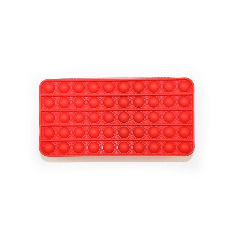Pop Pencil Case, Fidget Pencil Pen Case Simple Sensory Silicone Bubble Toy, Stationery Storage Bag Decompression Toy For Kids, School Season Gifts, Office Stationery Organizer, Christmas Gifts