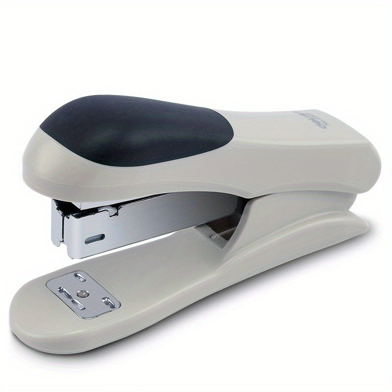 1pc Deli White Desktop Stapler, 20 Sheet Capacity, For Office, School Booklet Or Book Binding, Paper Binding