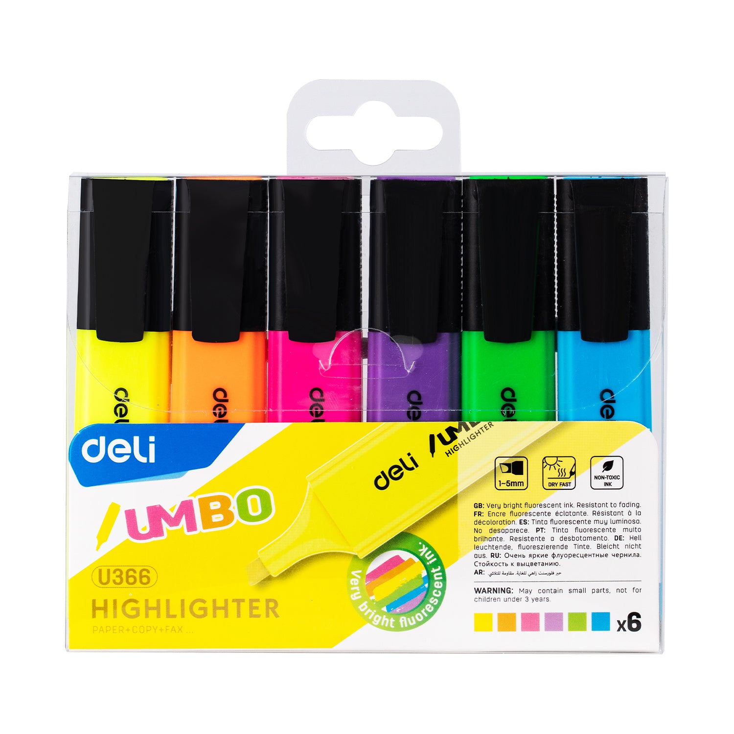 Deli Highlighters Pastel Markers,Chisel Tip 4/6 Colors Pens,Journaling Students,Adults In Office,School