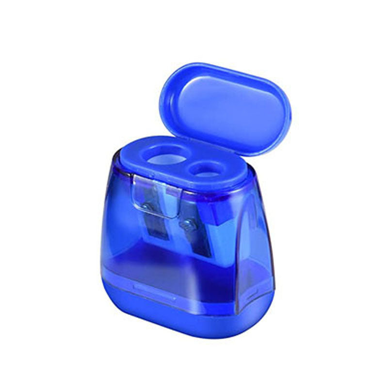 Pencil Sharpeners, Manual Pencil Sharpener,Dual Holes Handheld Pencil Sharpeners With Lid For Kids Adults School Office Home Supply