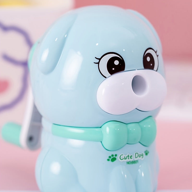 Cute Cartoon Puppy Pencil Sharpener Student Stationery Supplies Into The Lead Hand Pencil Sharpener Children's Gift