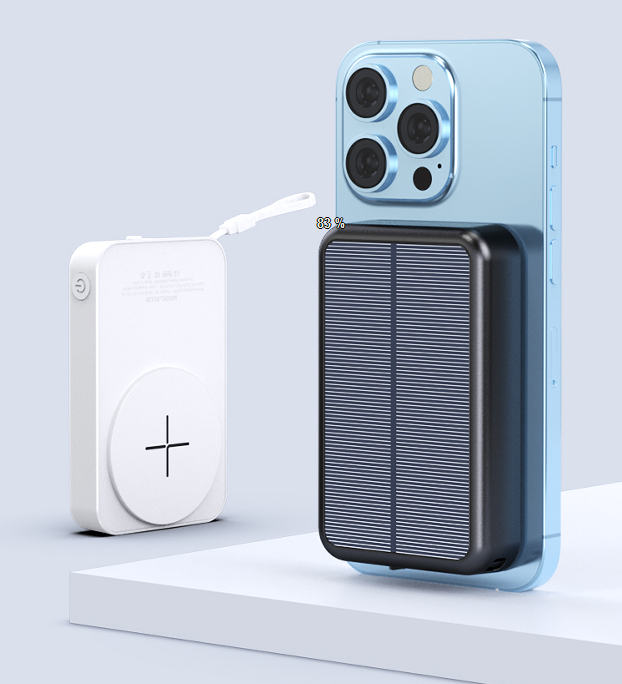 5,000 mAh  QI Wireless Solar Charger USB Solar Charger   Solar Mobile Phone Charger Wii Solar Charger  solar energy magnetic suction wireless charging