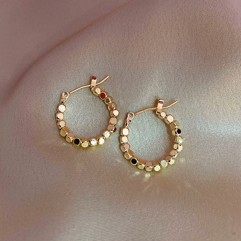 Round Circle Hoop Earrings For Women Stainless Steel Golden Statement Metal Earring 2023 Trend Party Jewelry Couple Gift brinco