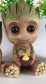 Galaxy Guard Flower Pot Tree Man Grute Baby Tree Man PVC Handmade Ornament