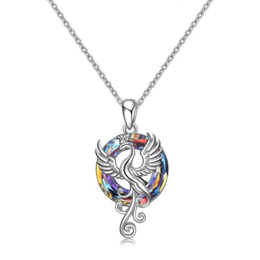 Lucky Flamingo Crystal Necklace Colorful Flamingo Necklace 2023 New In Women's Trendy Accessories