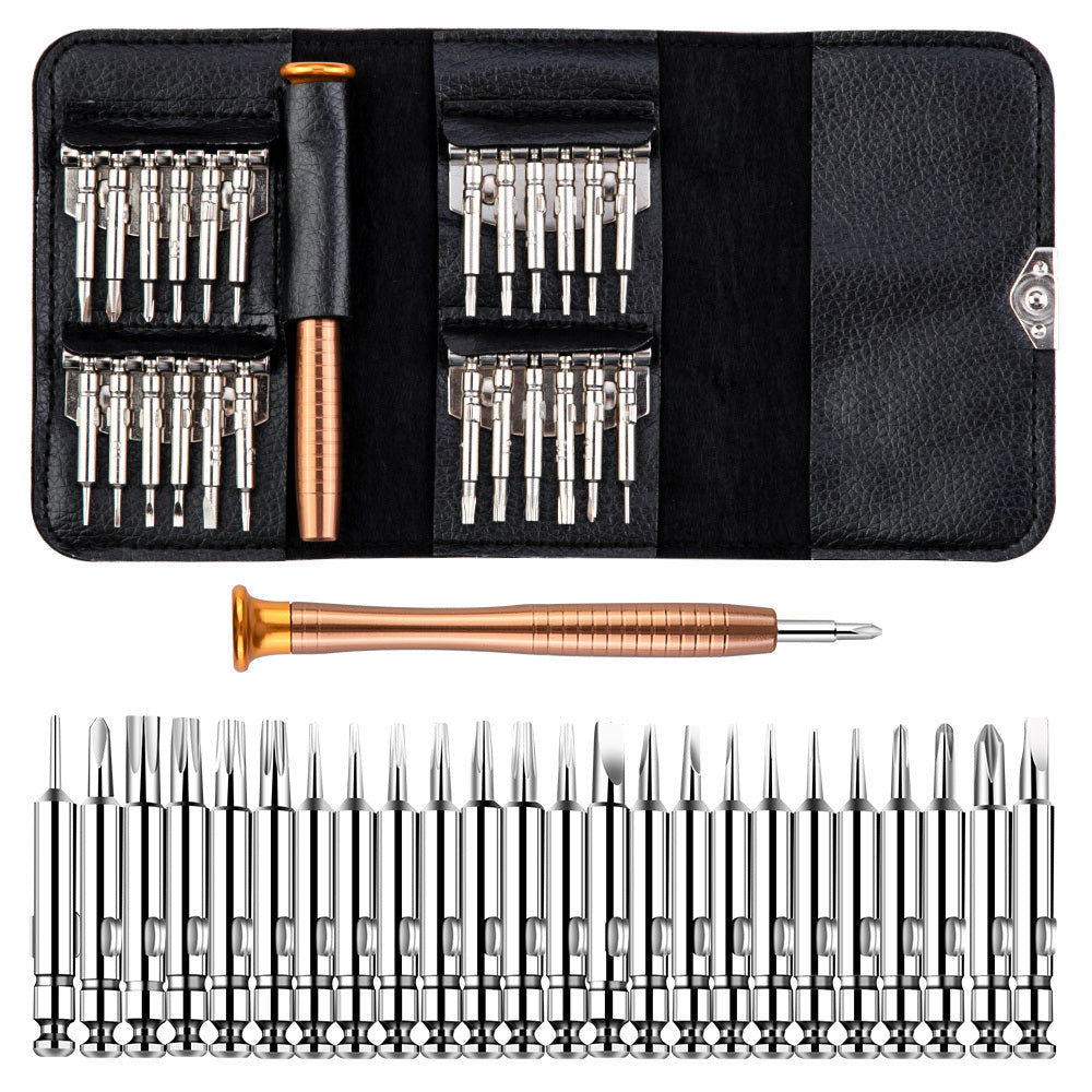 Mini Precision Screwdriver Set 25 In 1 Electronic Torx Screwdriver Opening Repair Tools Kit Household Accessories For Computer; Laptop; Watch; Glasses; PC; Camera; IPhone; IPad; Electronic