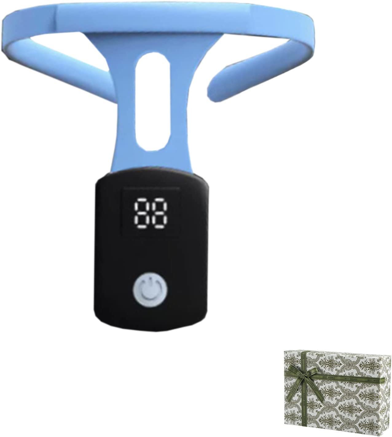 UIJKMN Portable Soothing Body Shaping Neck Instrument; Neck Acupoints Massager Device for Pain Relief (Black-1)