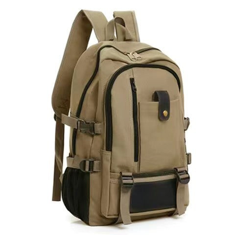 2023 New Outdoor Travel Camping Bag Computer Bag Mountaineering Bag Large Capacity Backpack for Men Canvas High School Backpacks