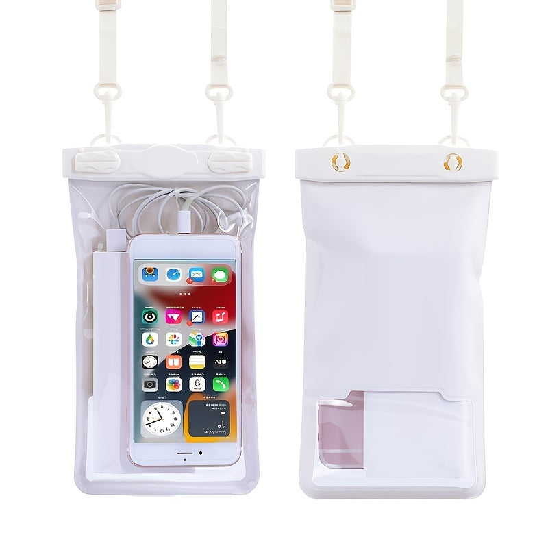 Phone Waterproof Bag; Diving Case; 7.6 Inch IPX8 For Universal Phone; Swimming Seal Bag With Touch Screen