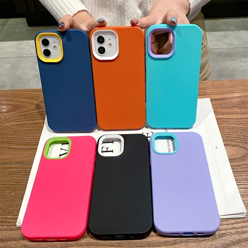 Liquid 3 In 1 Shockproof Phone Case For IPhone 14 Pro Max/13 Pro/12/11/Xs Max/Xr/X/7 Plus