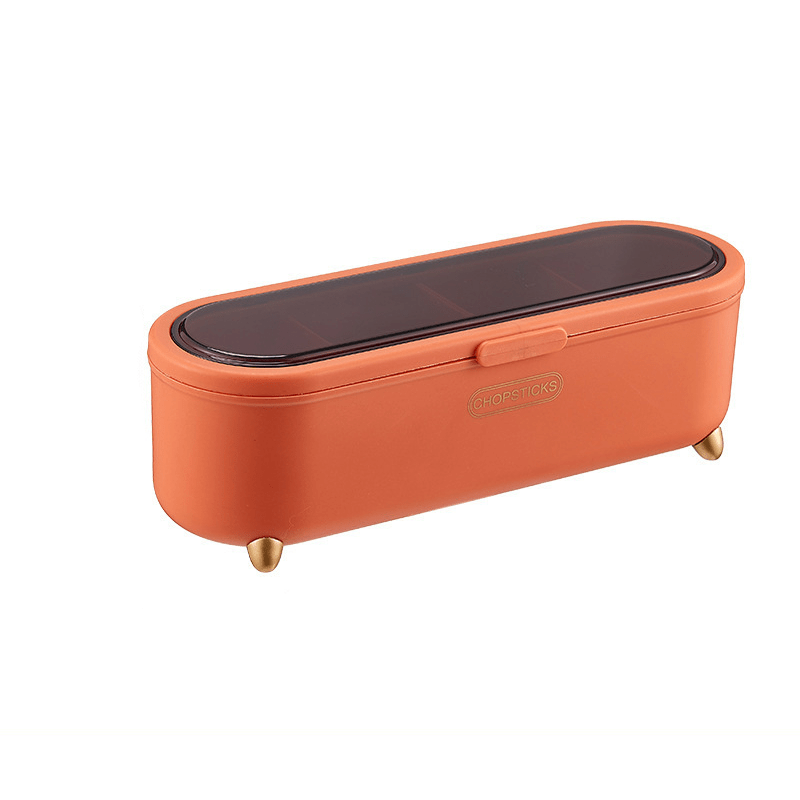 1pc Seasoning Box With 4 Spoons Set; Seasoning Bottle Jar; Household Sealed Integrated Multi-grid Salt Flavor Storage Box; Spice Rack; Kitchen Supplies