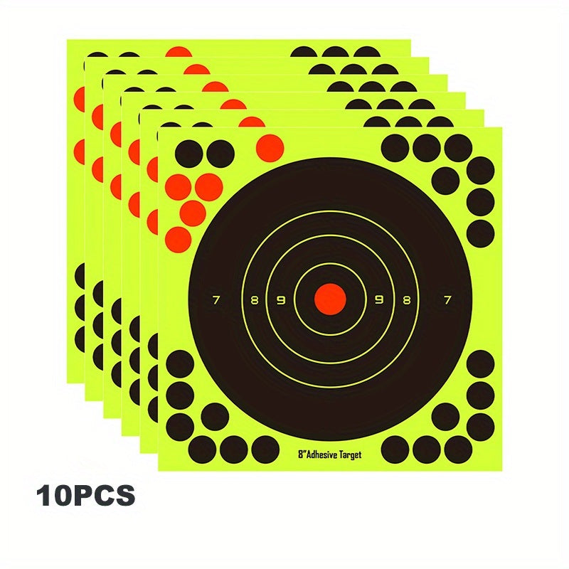 10/50pcs Gun Shooting Target Target Sticker Self-adhesive Bow And Arrow Dart Aiming Sticker; Camping Hutting Travel Accessories