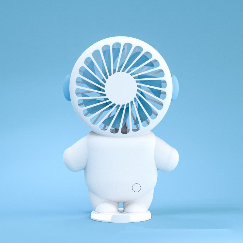 Cartoon Astronaut Mini Fan; Rechargeable USB Fan; Portable Personal Fan For Travel; Handheld Mini Pockets Fan