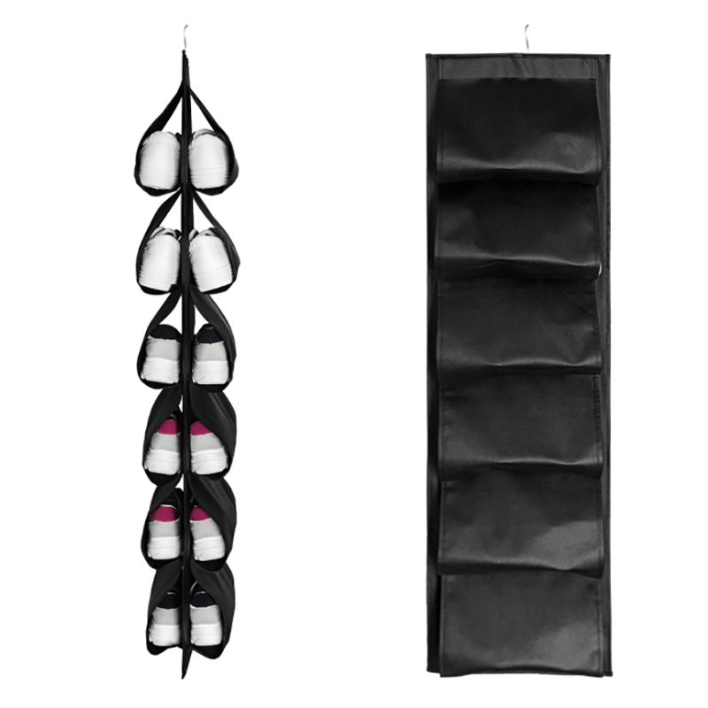 1pc Multi-layer Shoe Hanging Storage Bag; Shoes Organizer; Shoe Wall Hanging Organizer