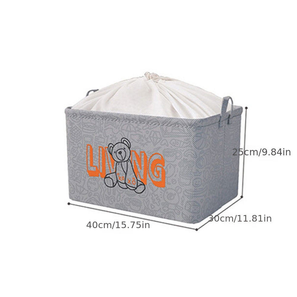 1pc Household Storage Box; Fabric Storage; Clothes Basket; Clothing Debris Box; Extra Large Wardrobe; Drawer Storage Box