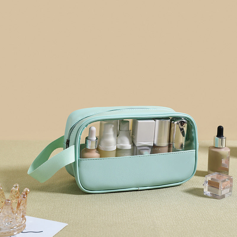 PVC Transparent Cosmetic Bag; Travel Makeup Bag; Large Capacity Travel Toiletry Bag