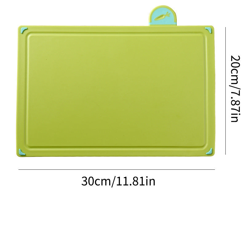 Plastic Cutting Board With Storage Shelf; Chopping Board Set With Color Coded Food Icon For Kitchen Different Food Types; Easy To Grasp; Anti-skid And Easy To Clean(Set Of 4)