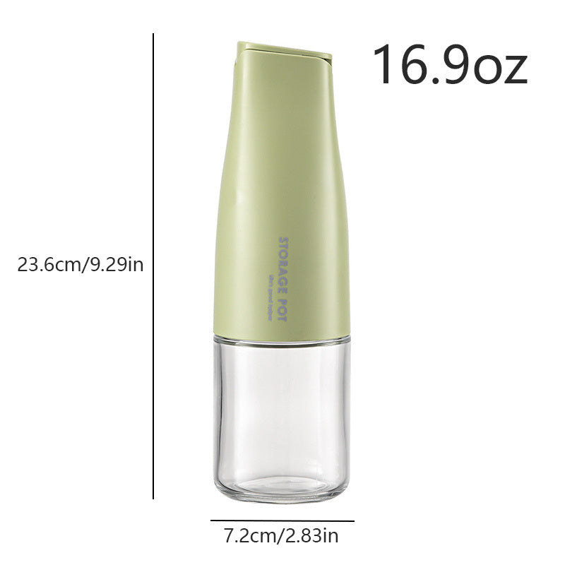 16.9oz/500ml Oil Bottle; Automatic Switch Oil Pot; Large Capacity Glass Oil Pot; Kitchen Soy Sauce Vinegar Bottle; No Oil Leakage; No Hanging Oil; Olive Oil Pot