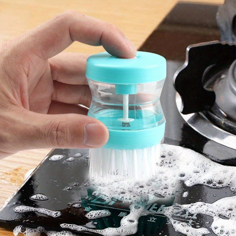 1pc/10pcs; Dish Brush With Soap Dispenser; For Dishes Pot Pan Kitchen Sink Scrubbing; Kitchen Gadgets; Kitchen Stuff; Kitchen Accessories; Home Kitchen Items
