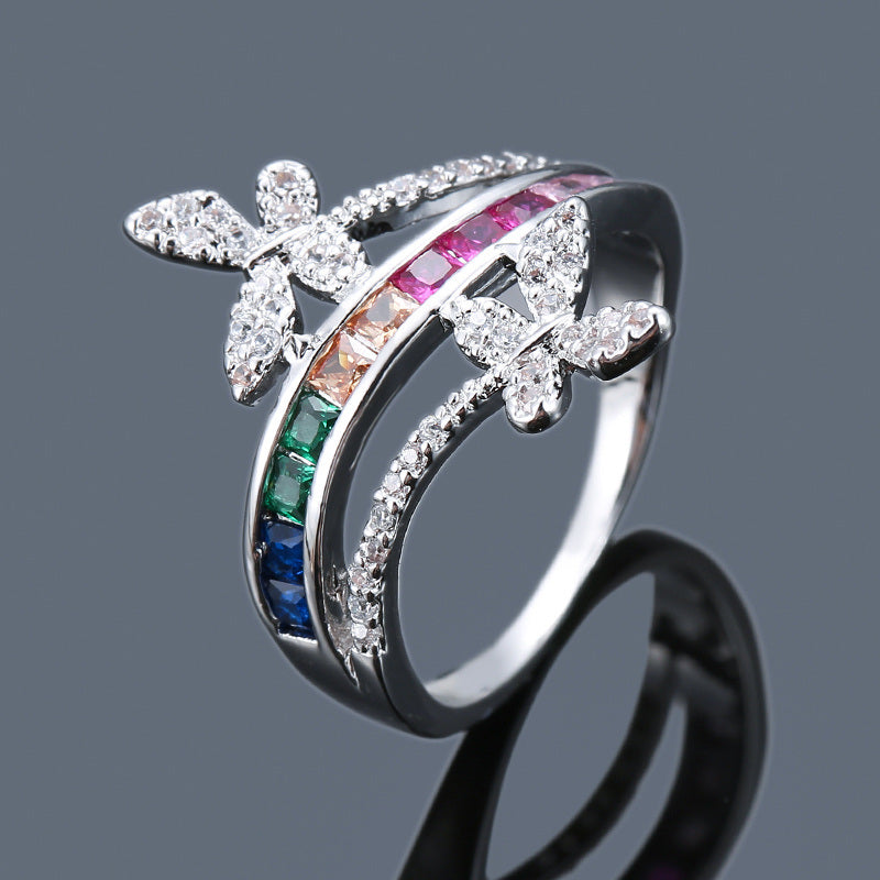 Copper Color Rhinestone Ring