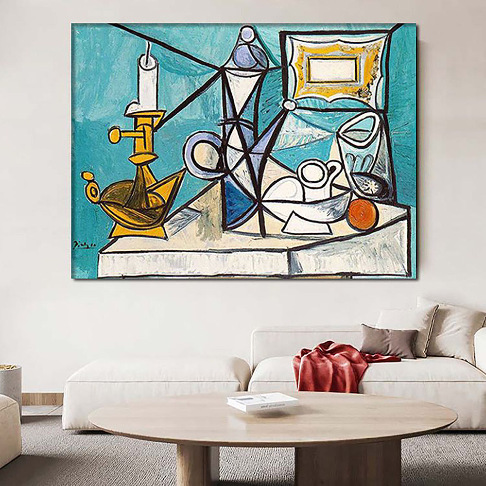 Handmade Oil Painting Picasso Style Oil Painting on Canvas Abstract Figurative Wall Art Original Handmade Artwork Home Office Decor Living Room Bedroom Decor Frameless Only Canvas