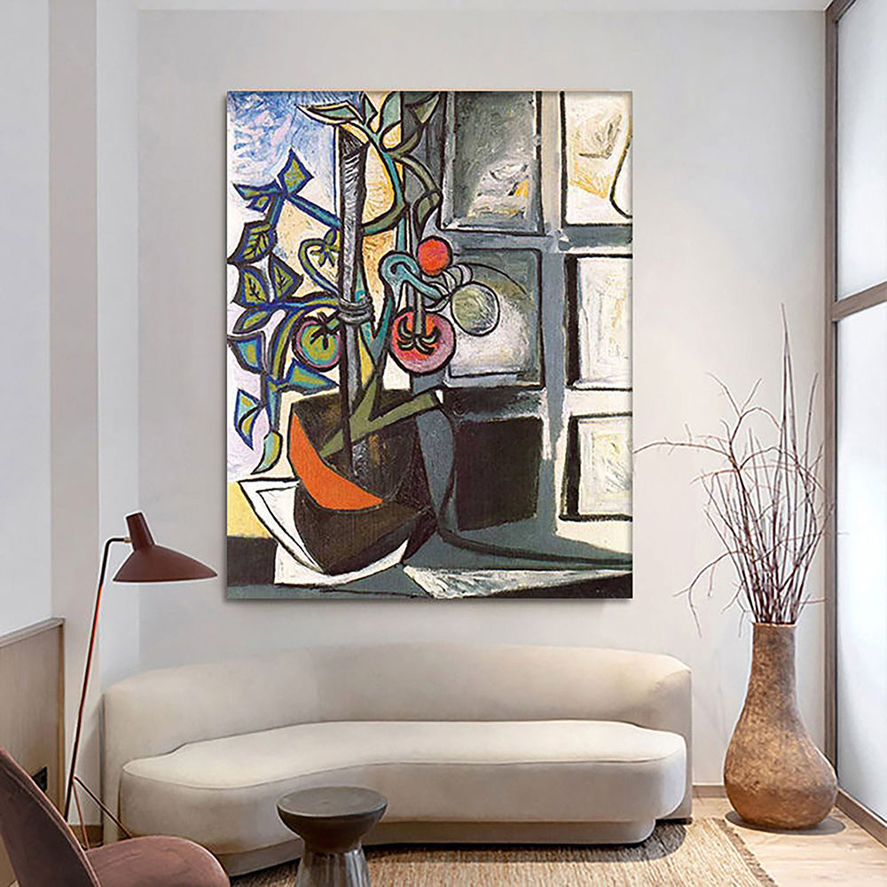 Handmade Oil Painting Picasso Style Oil Painting on Canvas Abstract Figurative Wall Art Original Handmade Artwork Home Office Decor Living Room Bedroom Decor Frameless Only Canvas