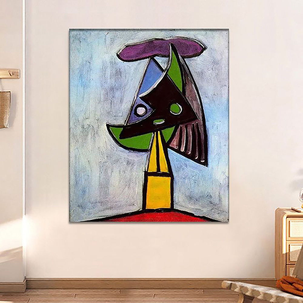 Handmade Oil Painting Picasso Style Oil Painting on Canvas Abstract Figurative Wall Art Original Handmade Artwork Home Office Decor Living Room Bedroom Decor Frameless Only Canvas