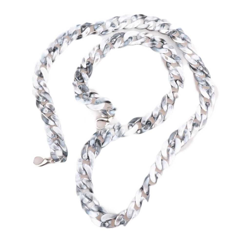 Grey Acrylic Fishbone Bag Chain Strap Underarm Bag Strap Replacement Handbag Purse Handle Decoration Charm; 23 inch