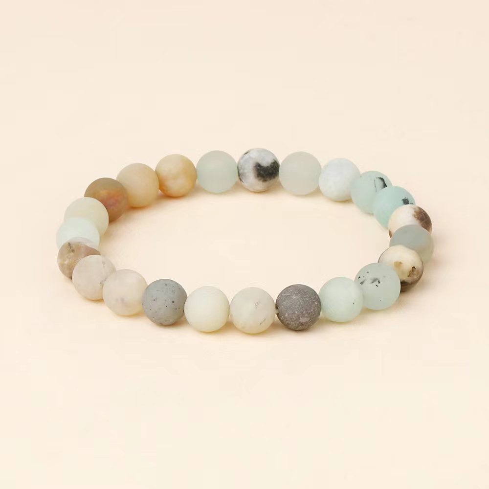 8mm Natural Gemstone Beaded Bracelets; Rose Quartz Stone Bracelet; Birthstone Bracelet; Friendship Bracelet