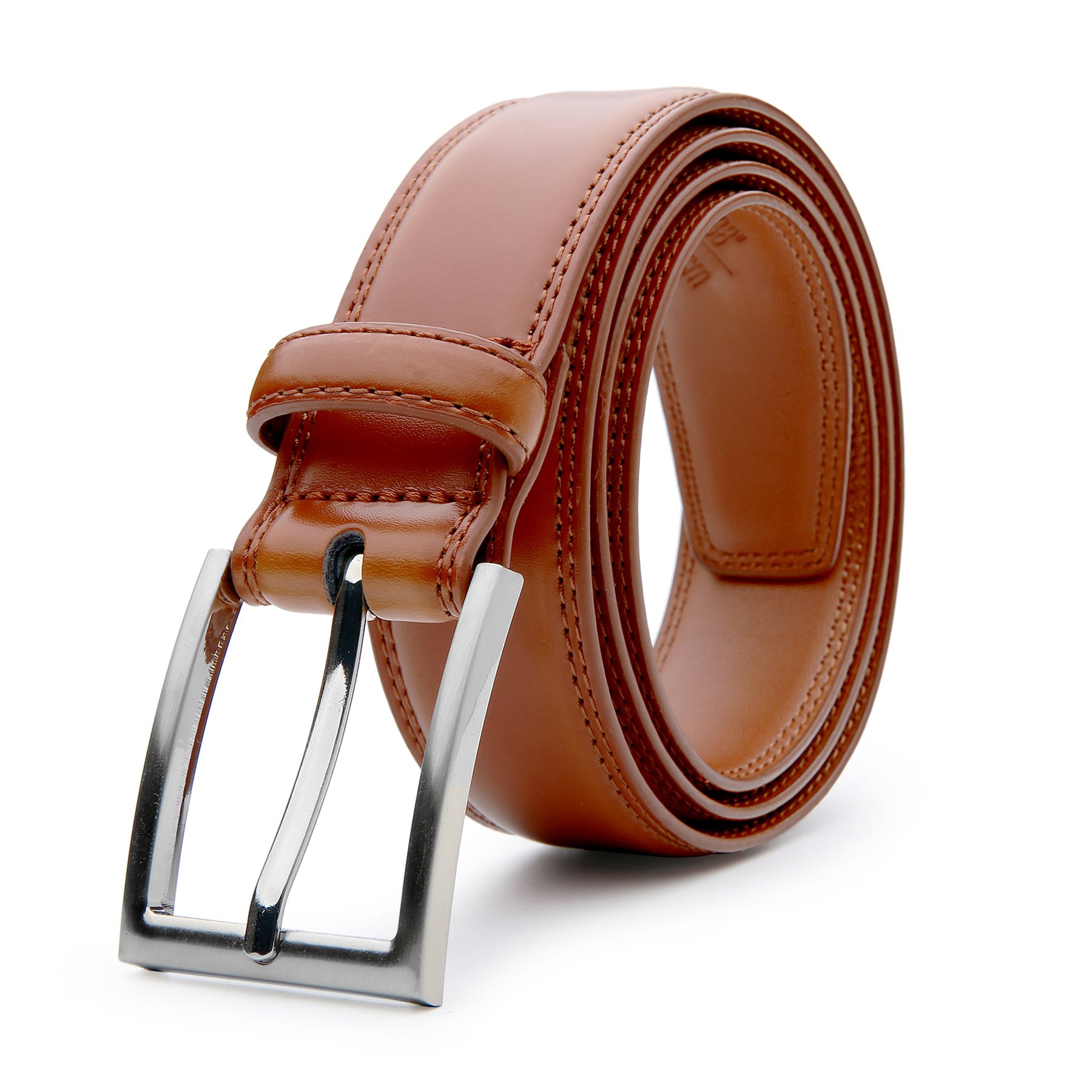 Men's Genuine Leather Dress Belt Fashion & Classic Casual Belts With Single Prong Buckle For Jeans Pants Work And Business Gifts For Dad Husband